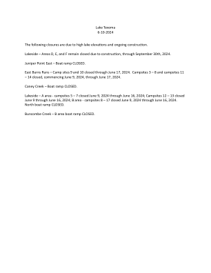 德克萨斯州关闭 2024 年 6 月 10 日修订